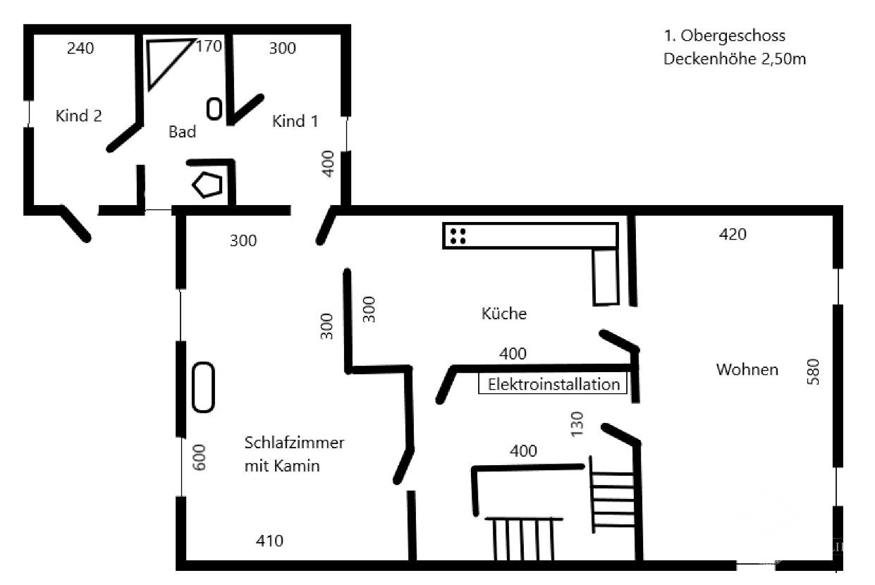 Grundriss 1. Obergeschoss