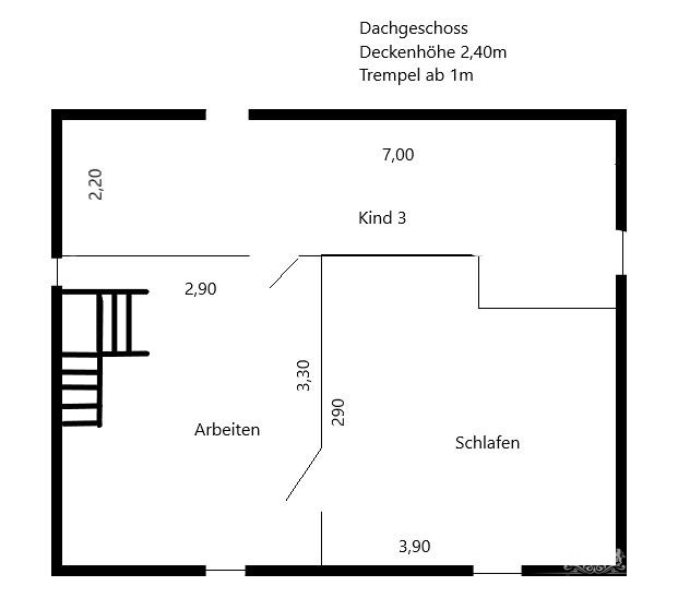 Grundriss Dachgeschoss